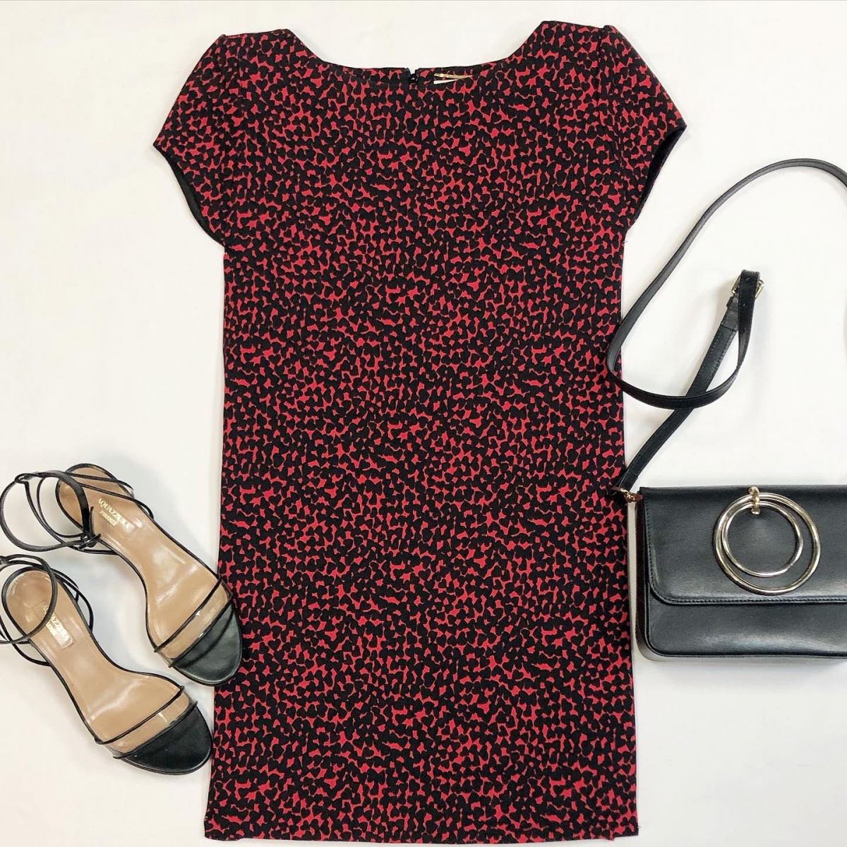 Платье Saint Laurent размер 36 цена 23 078 рубБосоножки Aquazzura размер 36.5 цена 15 385 рубСумка Ermanno Scervino