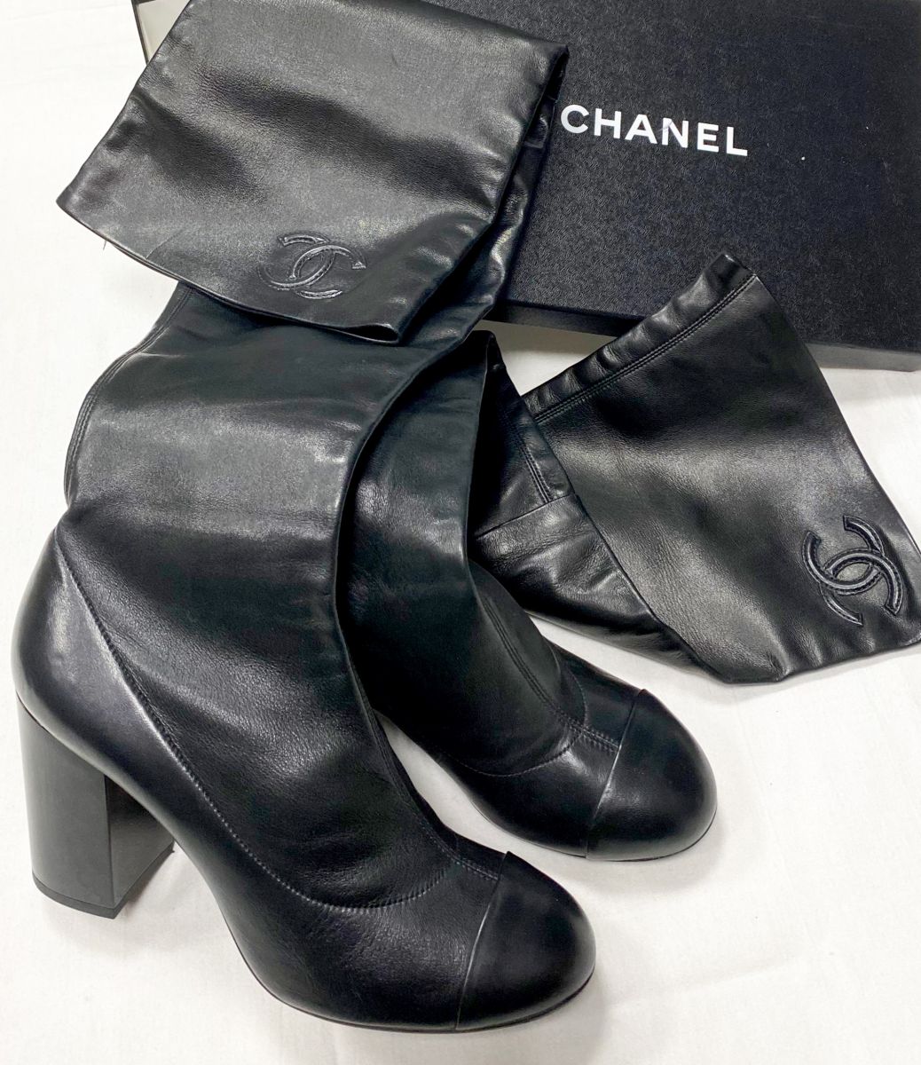 Ботфорты Chanel размер 41.5 цена 70 448 руб 