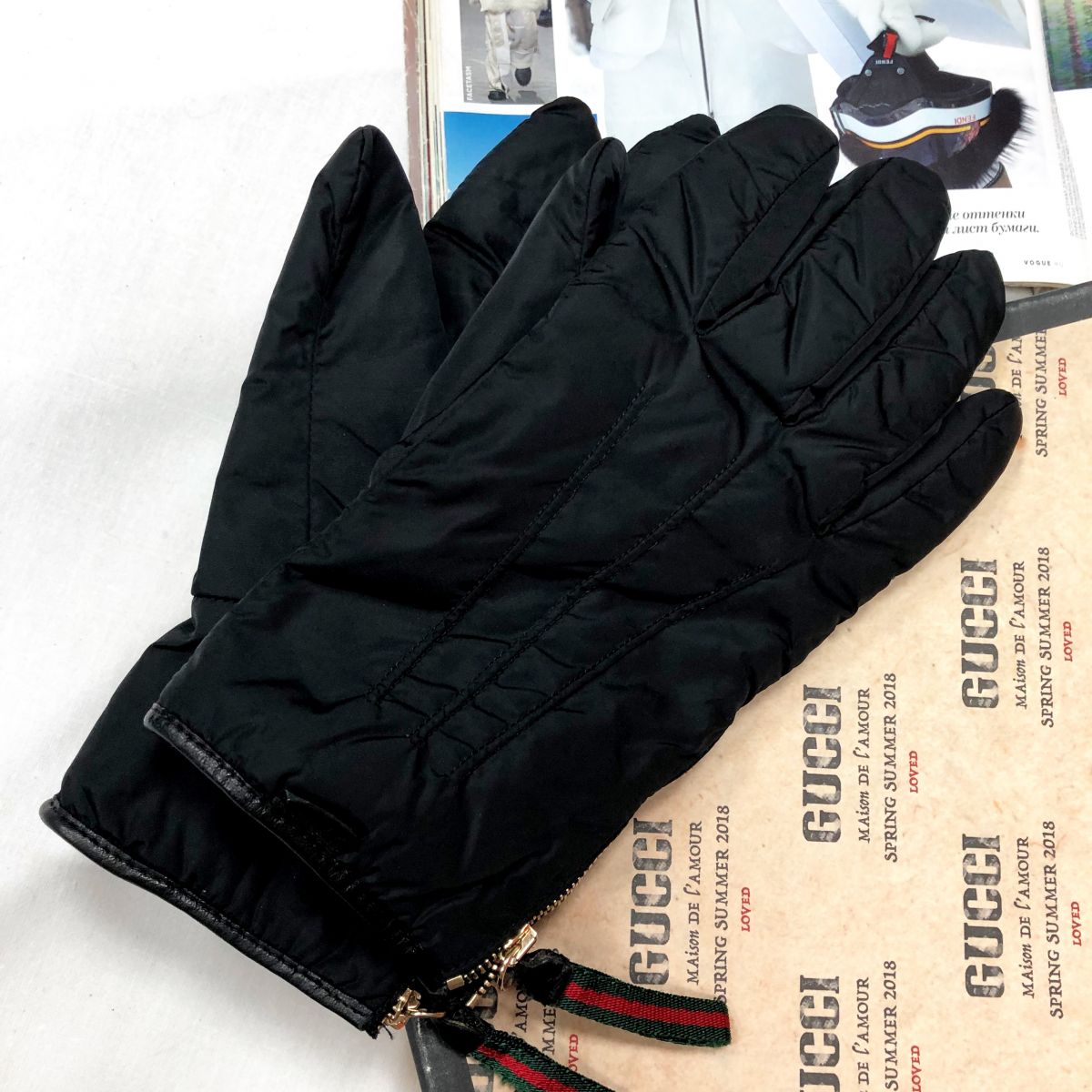 #MECHTAMENПерчатки GUCCI размер 8.1/2 цена 7 693 руб