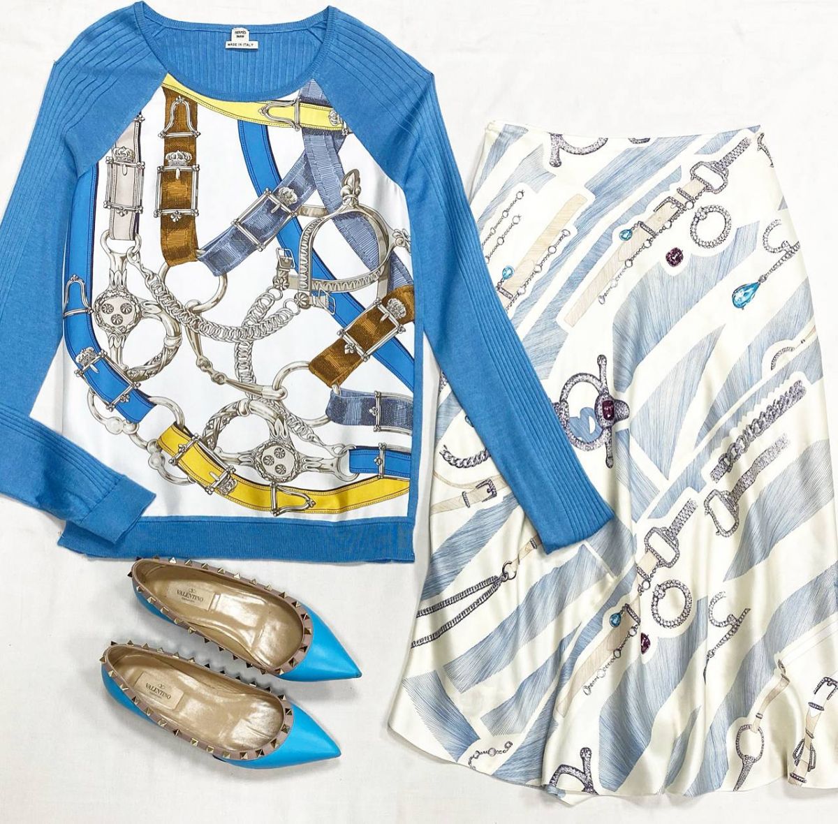 Кофта / шелк/ Hermes размер 38 цена 39 138 рубЮбка Hermes размер 40 цена 31 310 рубБалетки Valentine размер 37 цена 15 655 руб