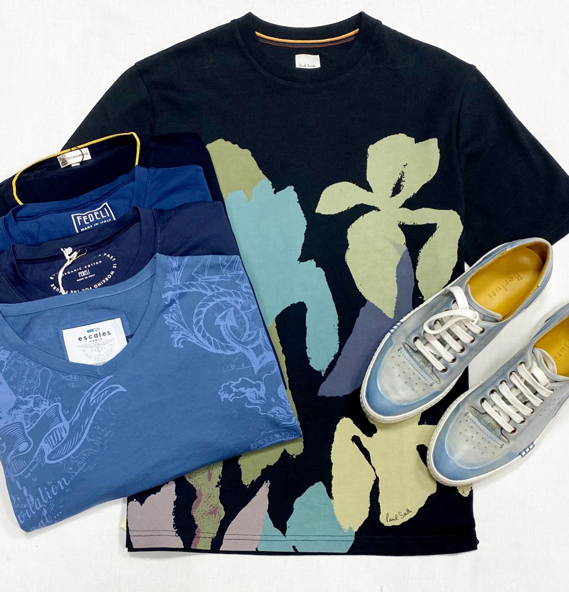 #mechtamen Футболки Paul Smith/ Colombo/ Fedeli/ Escales размер 56/58/ 3XL цена от 2 348 руб до 10 959 руб
Кеды Berluti размер 41.5 цена 23 483 руб 
