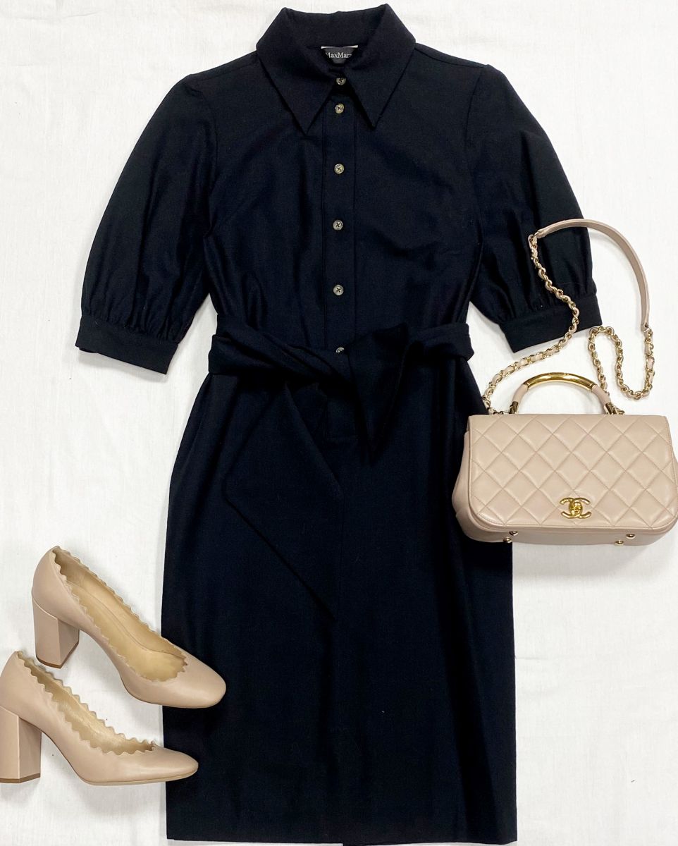 Платье Max Mara размер 42 цена 10 959 руб
Туфли Chloe размер 39 цена 9 393 руб
Сумка Chanel