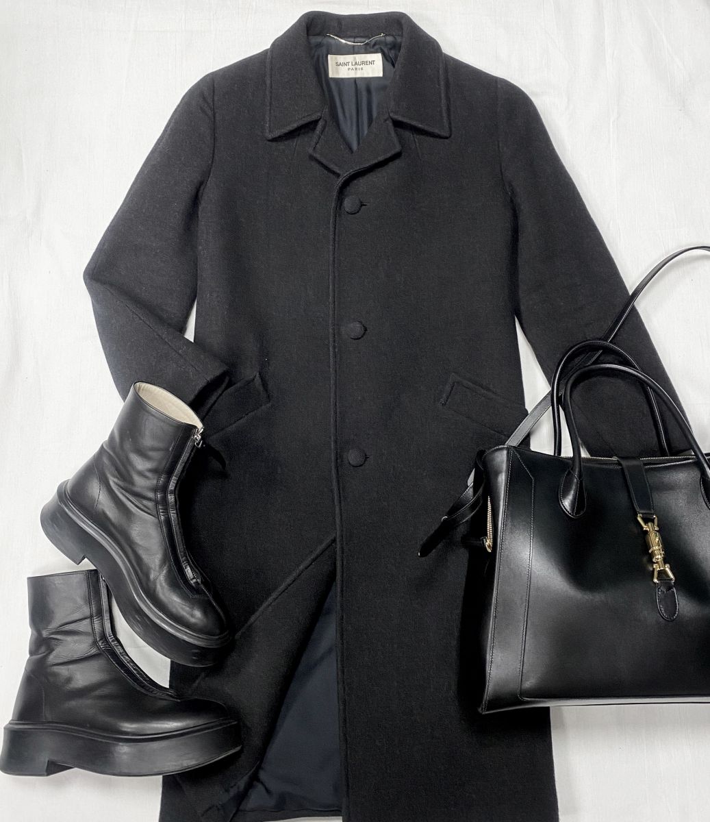 Пальто Saint Laurent размер 42 цена 46 965 руб Сумка Gucci