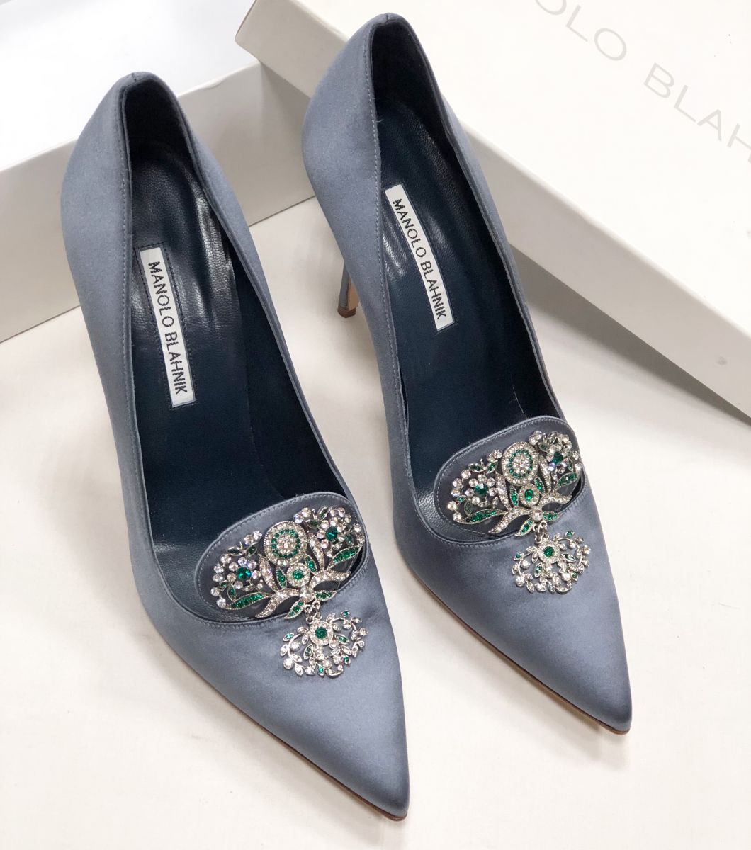 Туфли/камни/ Manolo Blahnik размер 41.5 цена 46 965 руб