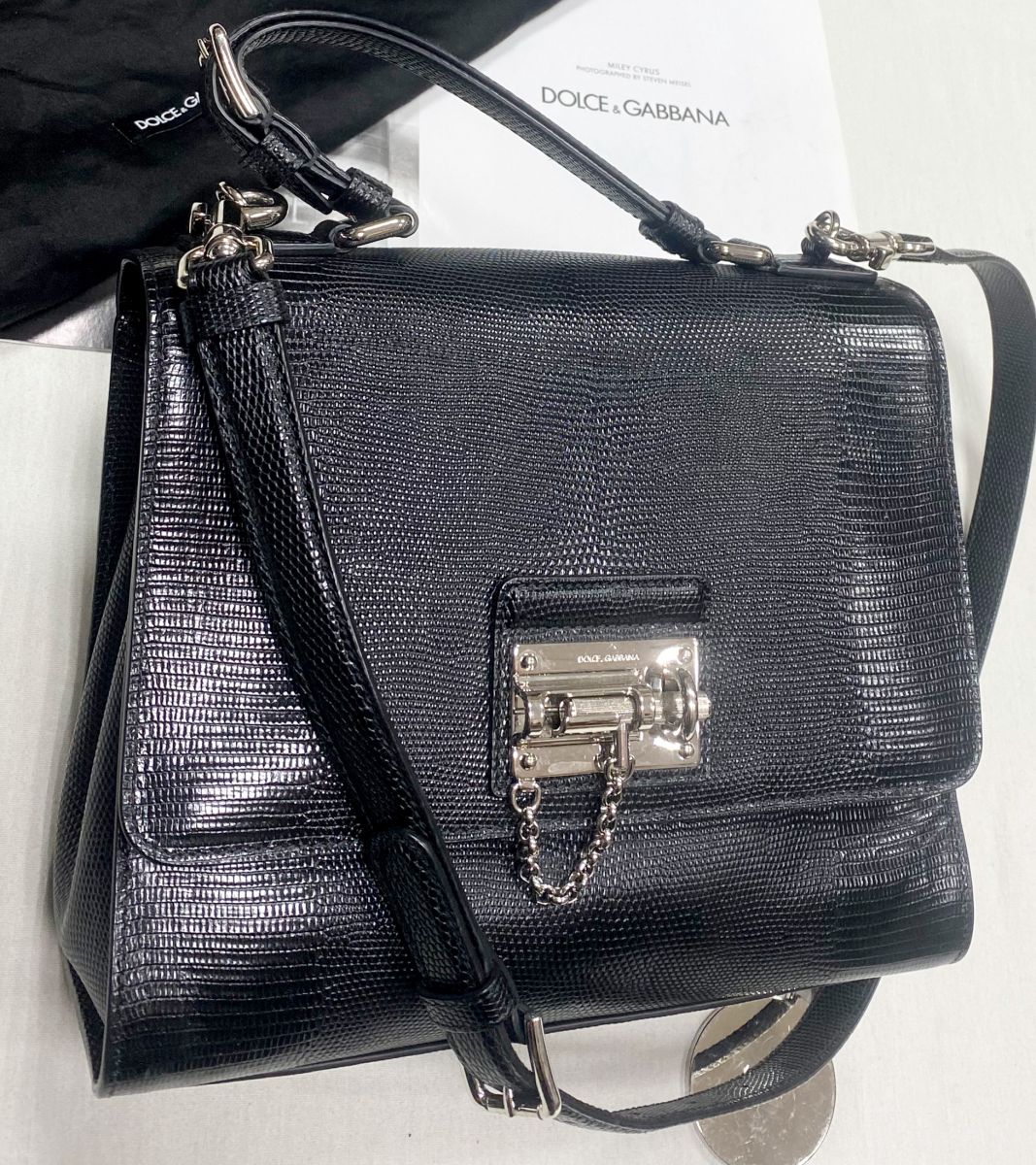 Сумка / рептилия / Dolce Gabbana размер 25/20 цена 62 620 руб