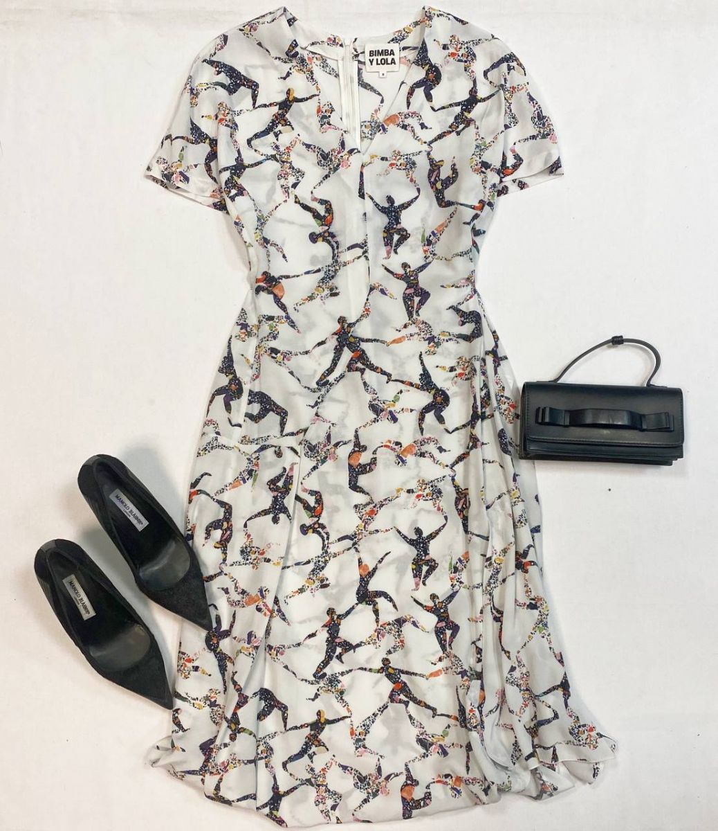 Платье Bimba Y Lola размер 8 цена 7 693 руб
Туфли Manolo Blahnik размер 37.5 цена 15 385 руб
Сумка Red Valentino