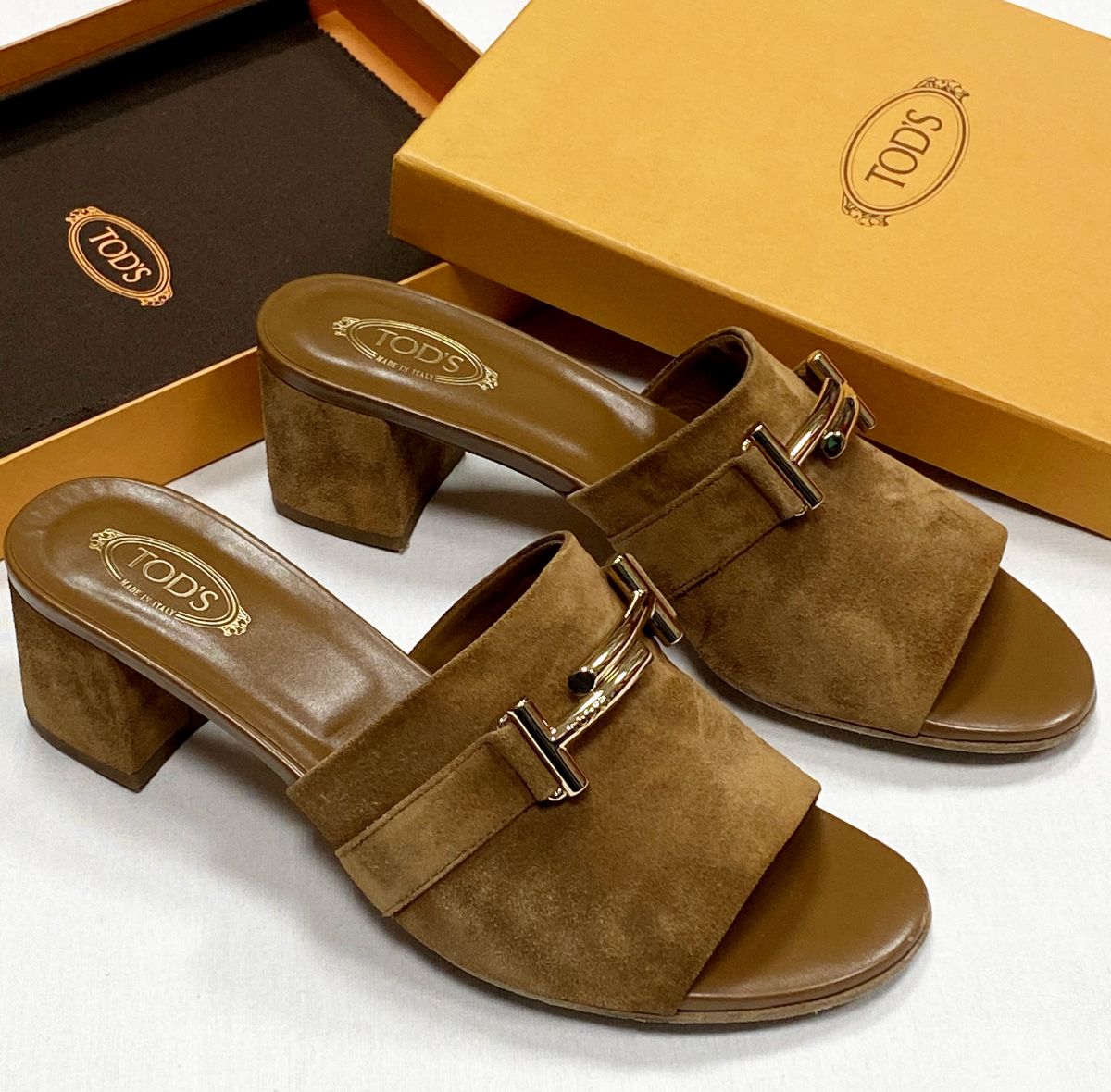 Сабо / замша/ Tod’s размер 39.5 цена 15 655 руб