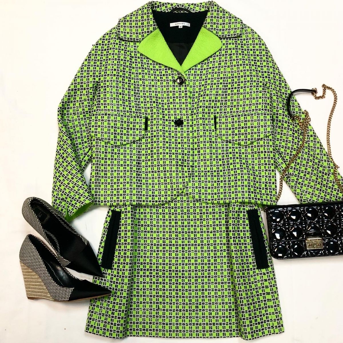 Костюм /твид/ CARVEN размер 36 цена 10 770 руб Туфли CHRISTIAN DIOR размер 38.5 цена 9 231 руб Сумка CHRISTIAN DIOR