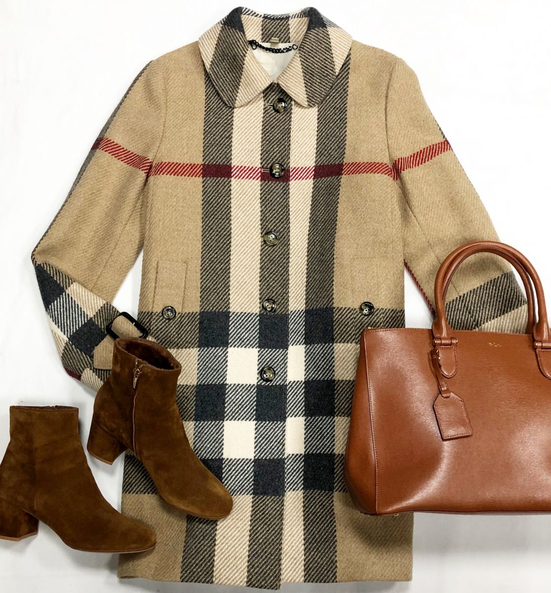Пальто Burberry размер 44 цена 39 103 рубБотинки Gianvito Rossi размер 39.5 цена 46 155 рубСумка Ralph Lauren