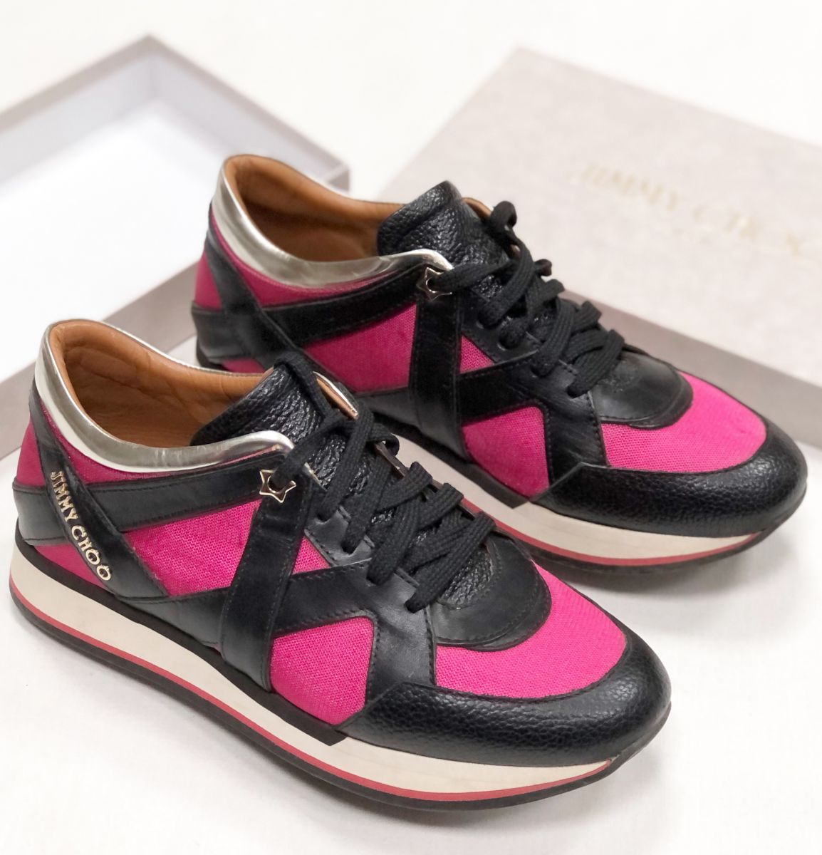 Кроссовки Jimmy Choo размер 38.5 цена 15 655 руб