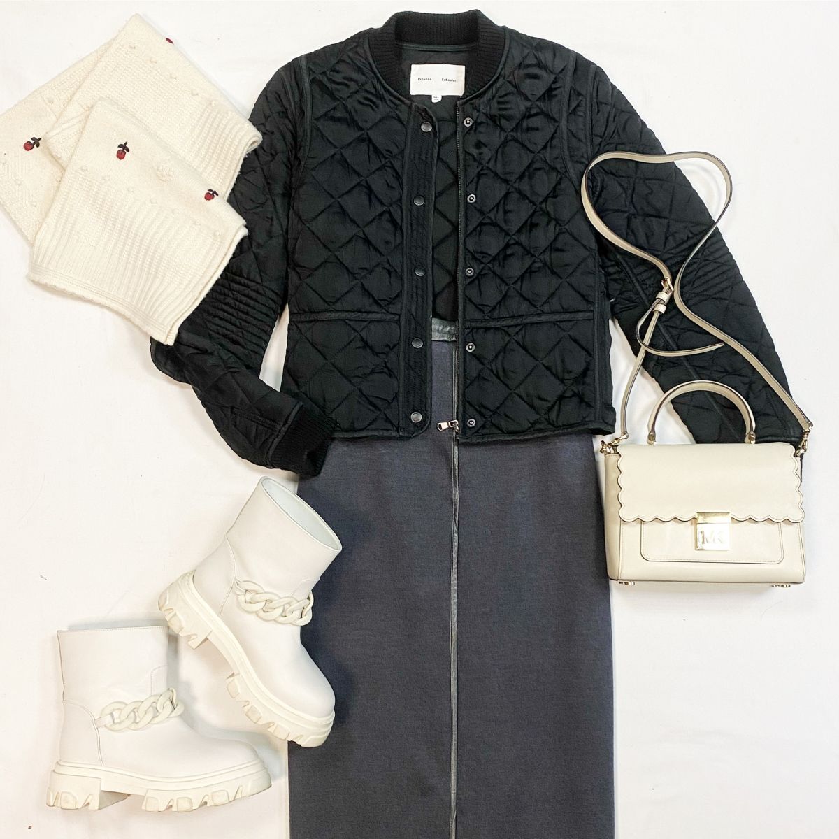 Куртка Proenza Schouler размер S цена 15 385 рубЮбка Max Mara размер 46 цена 10 770 рубБотинки Stokton размер 36 цена 23 847 рубСумка Michael Kors