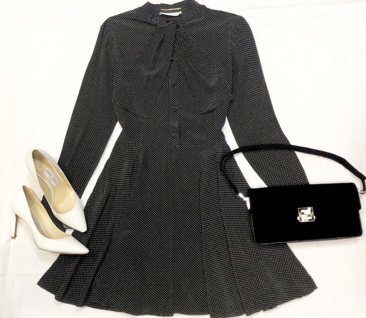 Платье /шелк/ SAINT LAURENT размер  38 цена 23 078 руб 
Сумочка FENDI