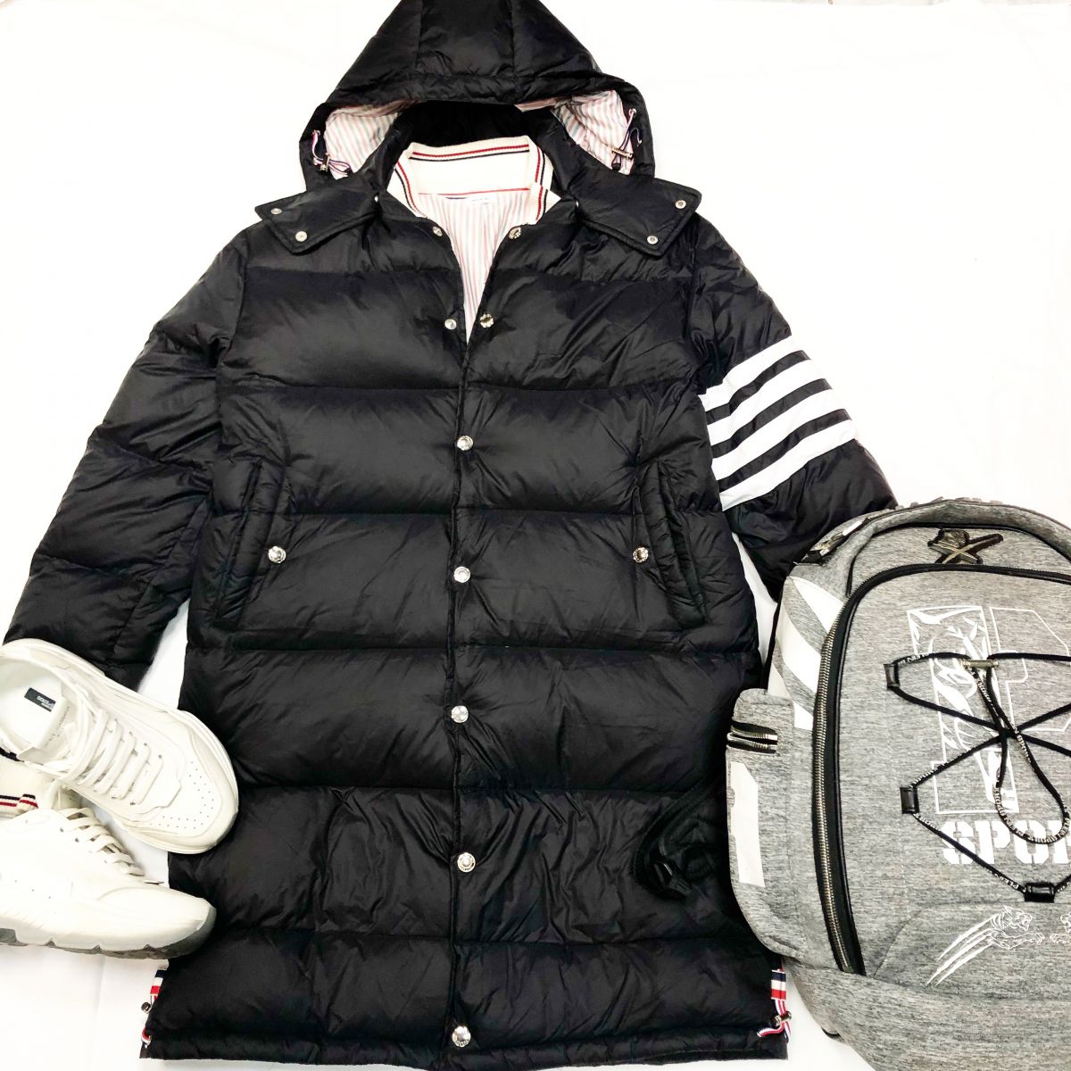 #MechtamenПуховик THOM BROWNE размер 4 цена 23 078 руб Рюкзак PHILIPP PLEIN SPORT
