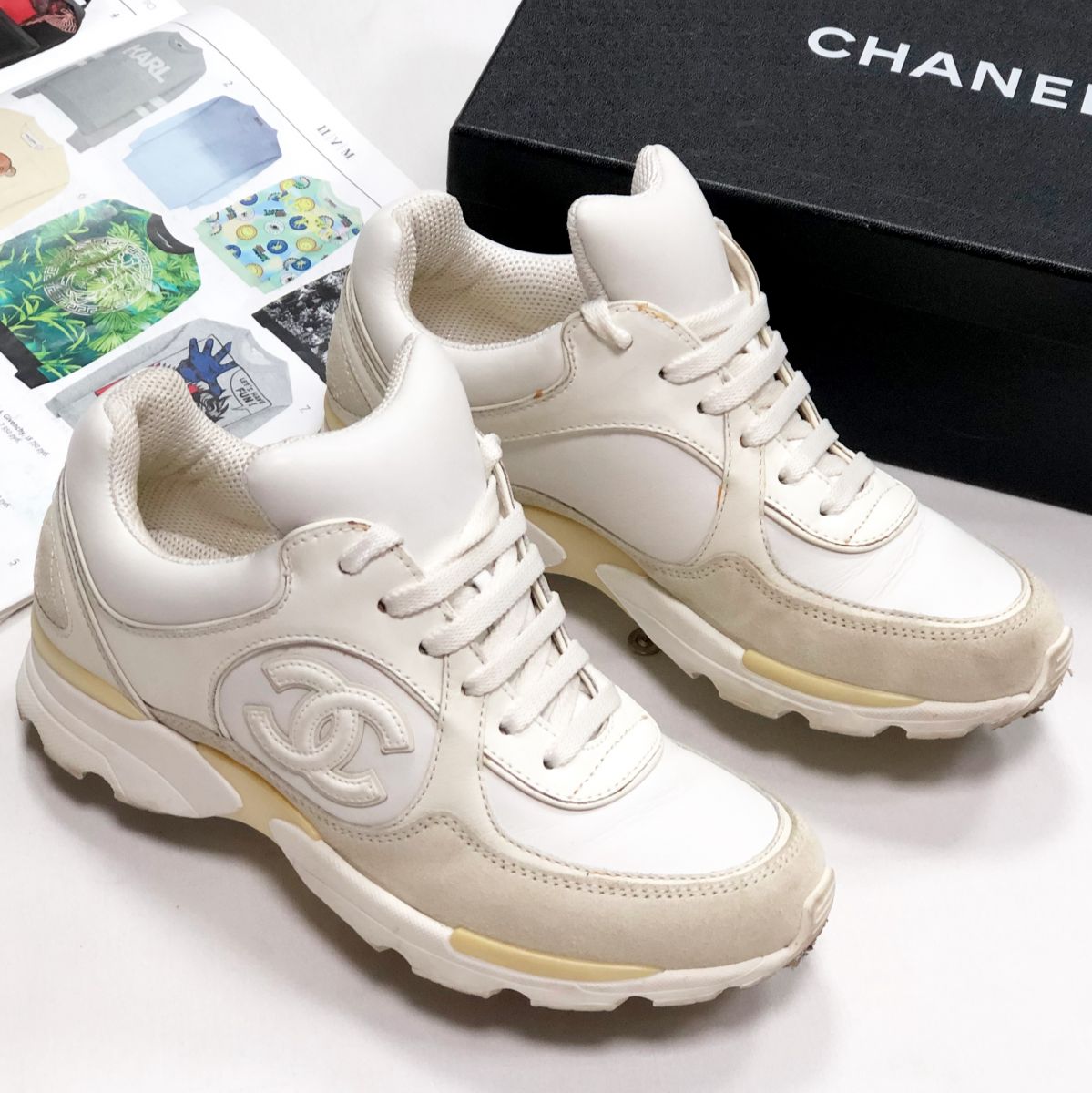 Кроссовки Chanel размер 35.5 цена 26 614 руб 