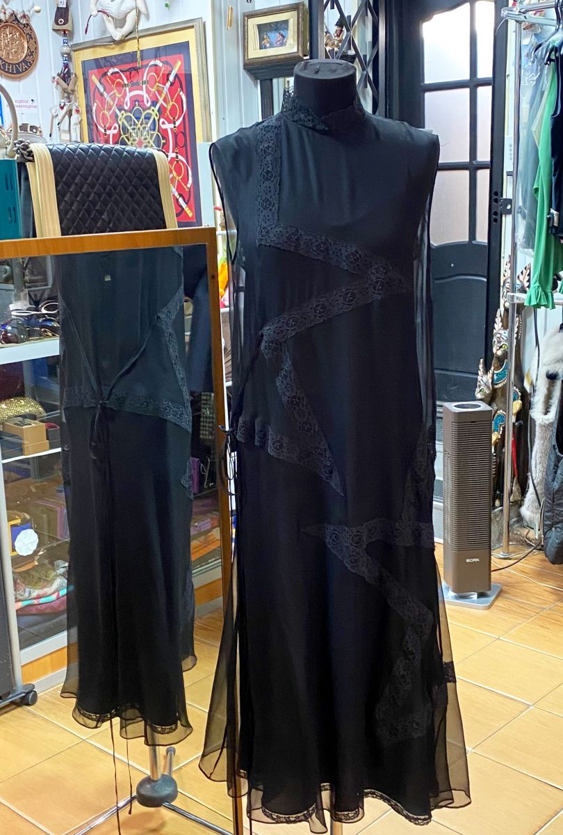 Платье / шифон / кружево / Gucci размер 42 цена 62 620 руб