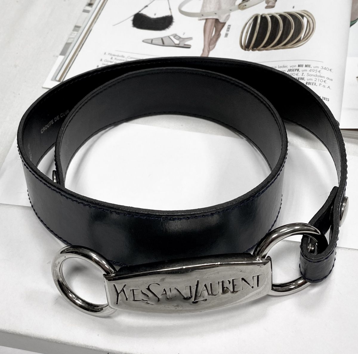 Ремень Yves Saint Laurent размер 85/34 цена 7 828 руб