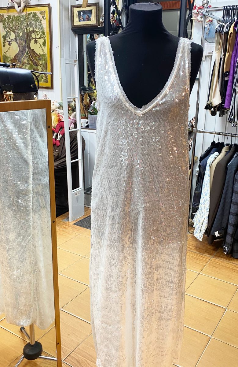 Платье/ пайетки/ Zara размер XS цена 7 828 руб
