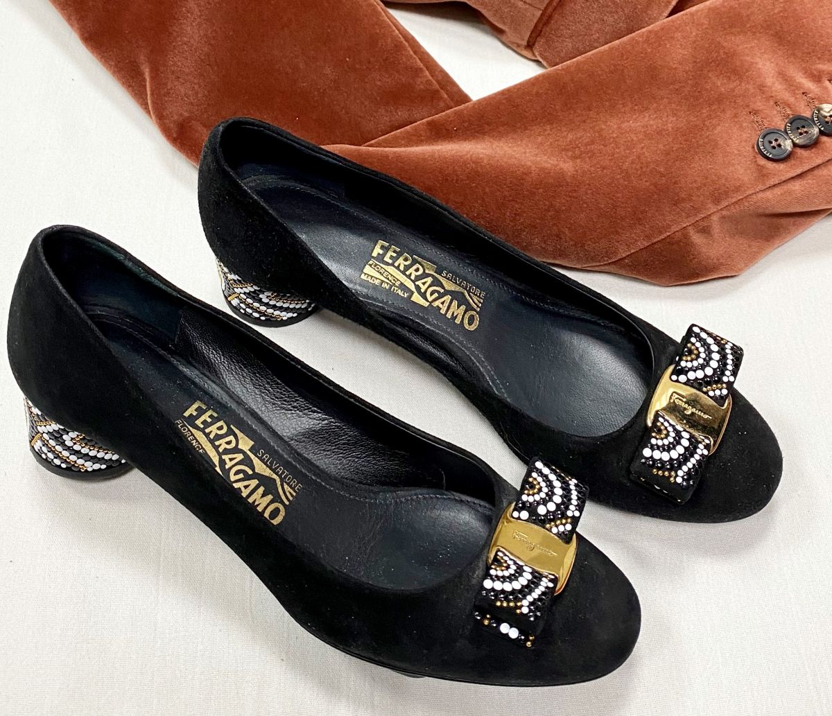 Туфли Salvatore Ferragamo размер 37.5 цена 15 655 руб
