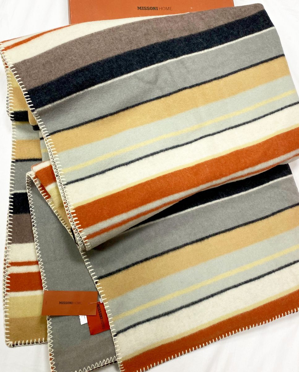 Плед / шерсть / Missoni размер 250/210 цена 62 620 руб / новый с биркой /