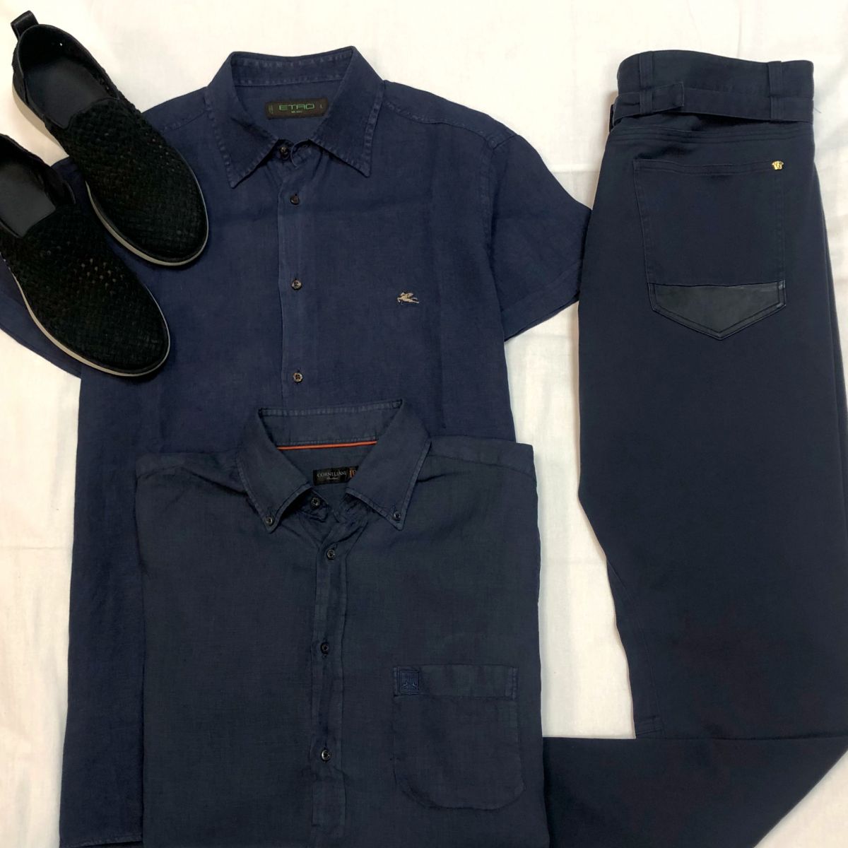 #Mechtamen
Рубашки /лён/ ETRO / CORNELIANI размер L цена 3 847 руб / 4 616 руб 
Брюки VERSACE размер L цена 4 616 руб