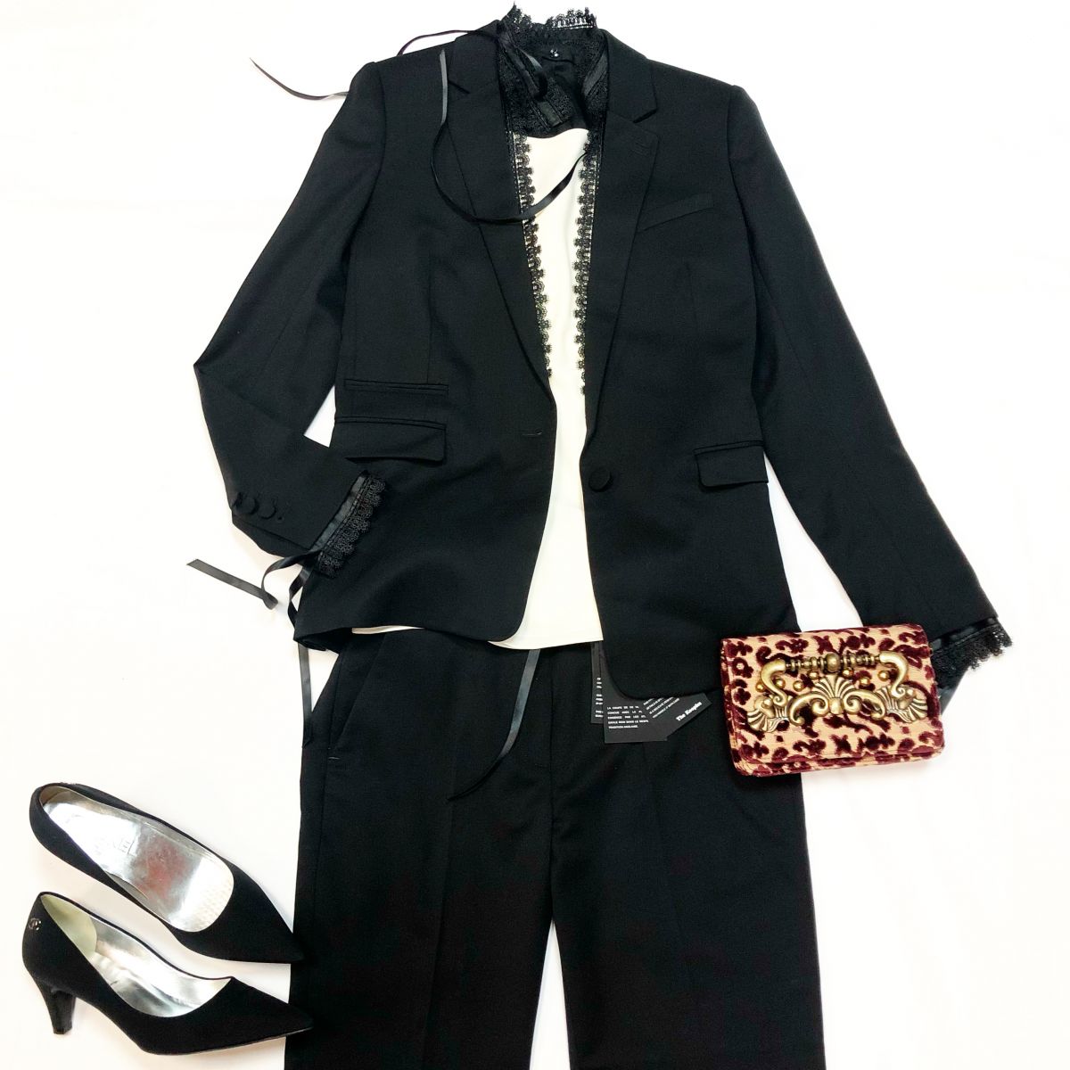 Костюм The kooples размер 36 цена 15 385 руб /с ценником/ Туфли Chanel размер 36.5 цена 12 308 руб Клатч DOLCE GABBANA