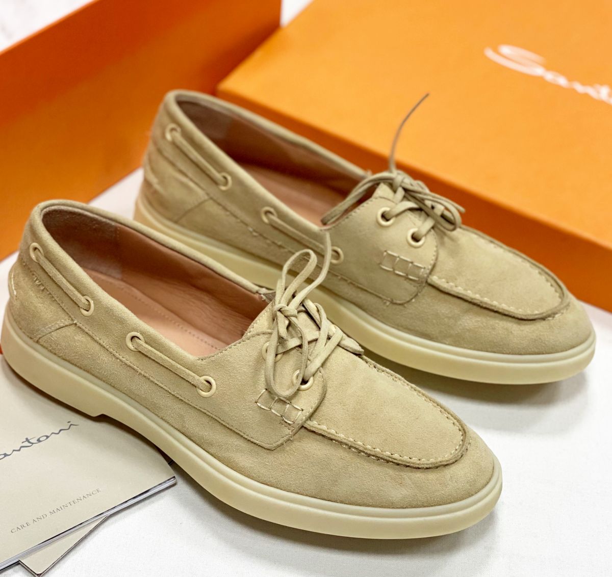 Лоферы /замша/Santoni размер 35.5 цена 10 959 руб 