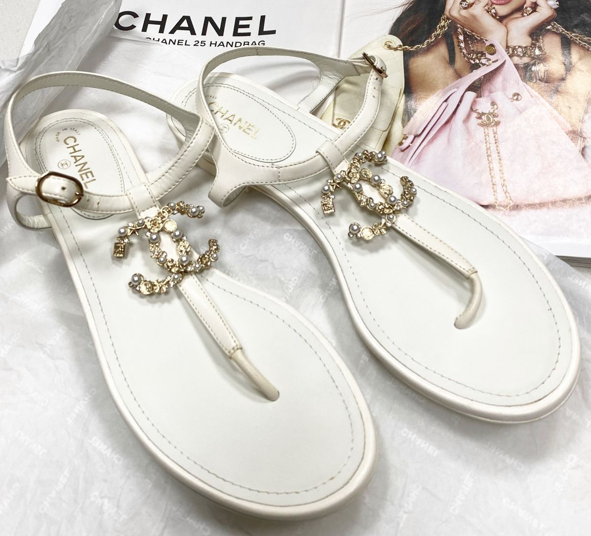 Босоножки Chanel размер 39.5 цена 39 138 руб