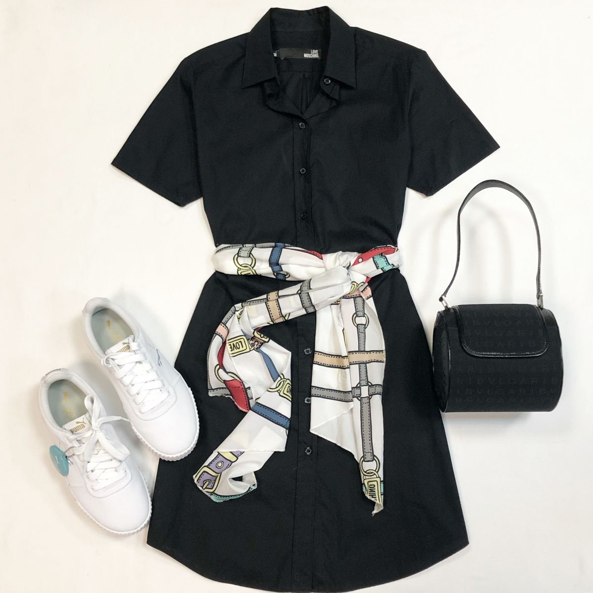 Платье Love Moschino размер 38 цена 6 154 рубКеды Puma размер 40 цена 6 154 рубСумка Bvlgari