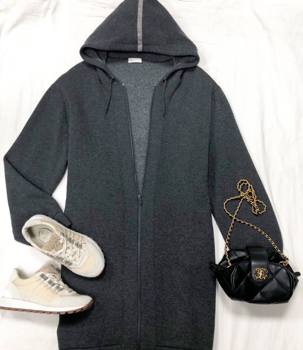 Толстовка /кашемир/ BRUNELLO CUCCINELLI размер М цена 62 620 руб 
Кроссовки BRUNELLO CUCCINELLI 
Сумки /CELINE / CHANEL