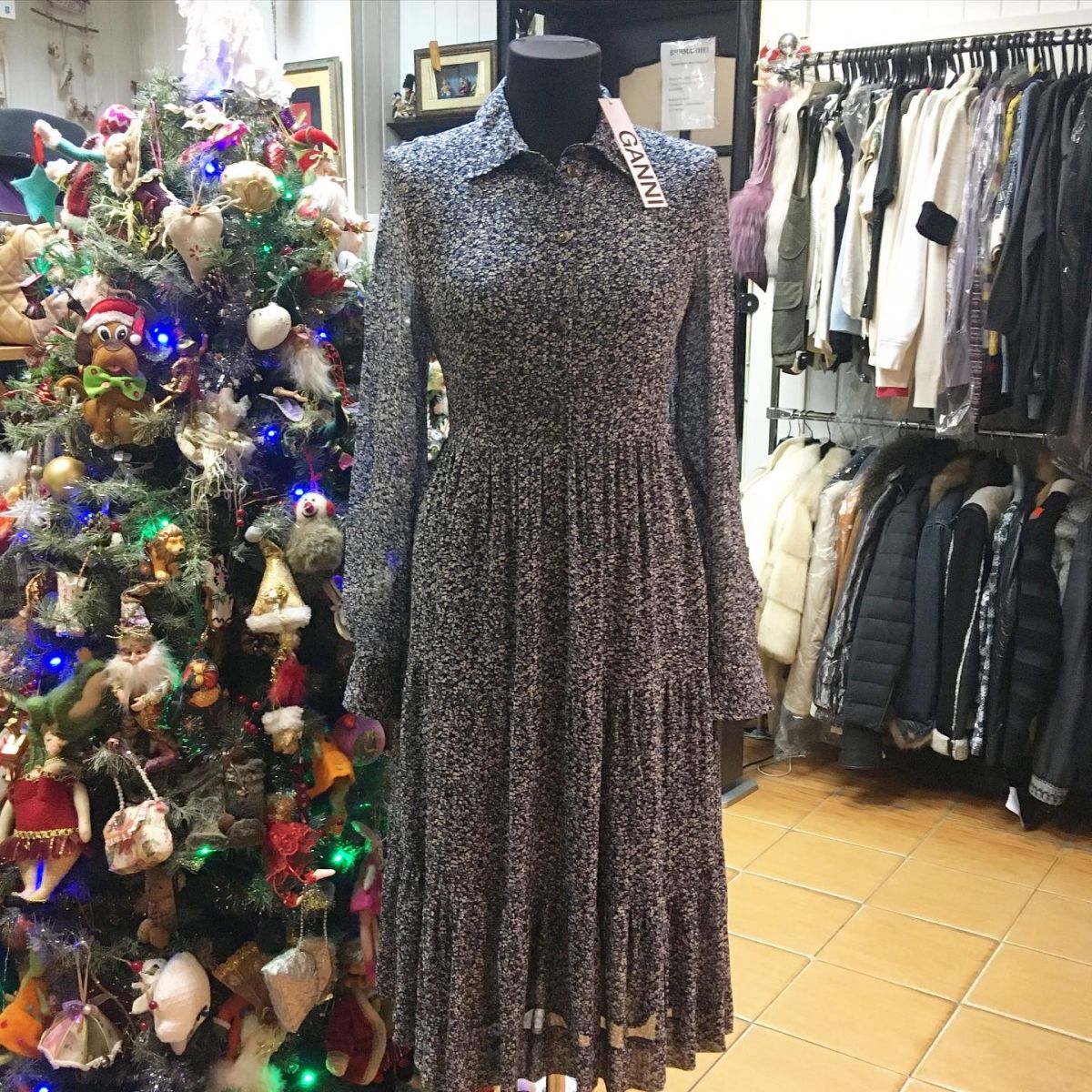 Платье Ganni  размер 38 цена 12 308 руб 