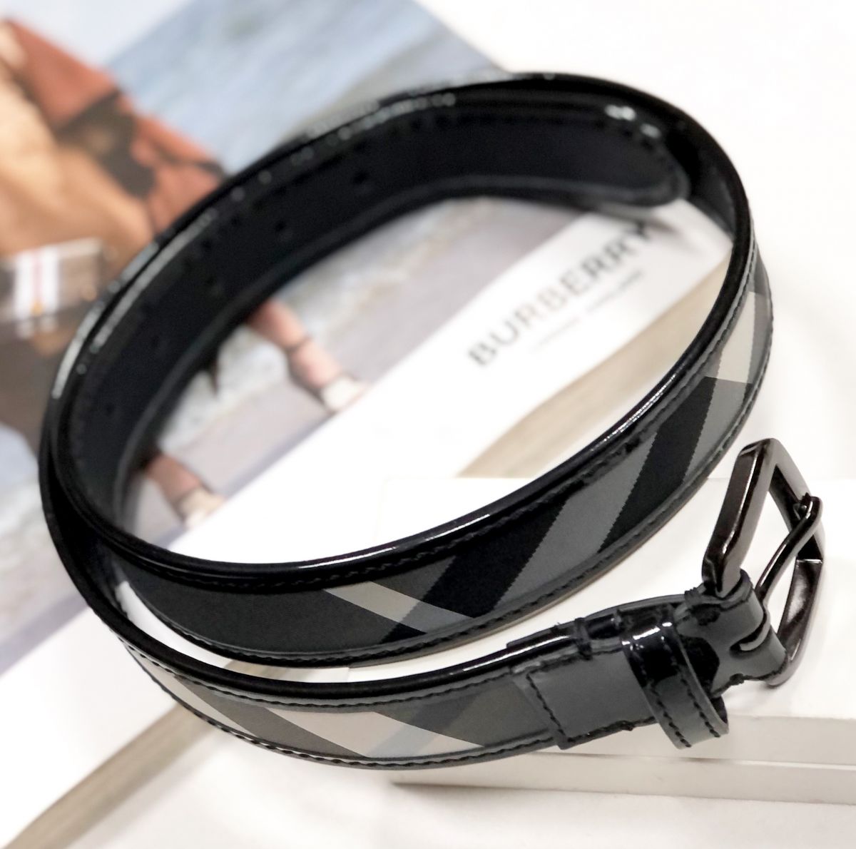 Ремень Burberry размер 32/80 цена 3 846 руб
