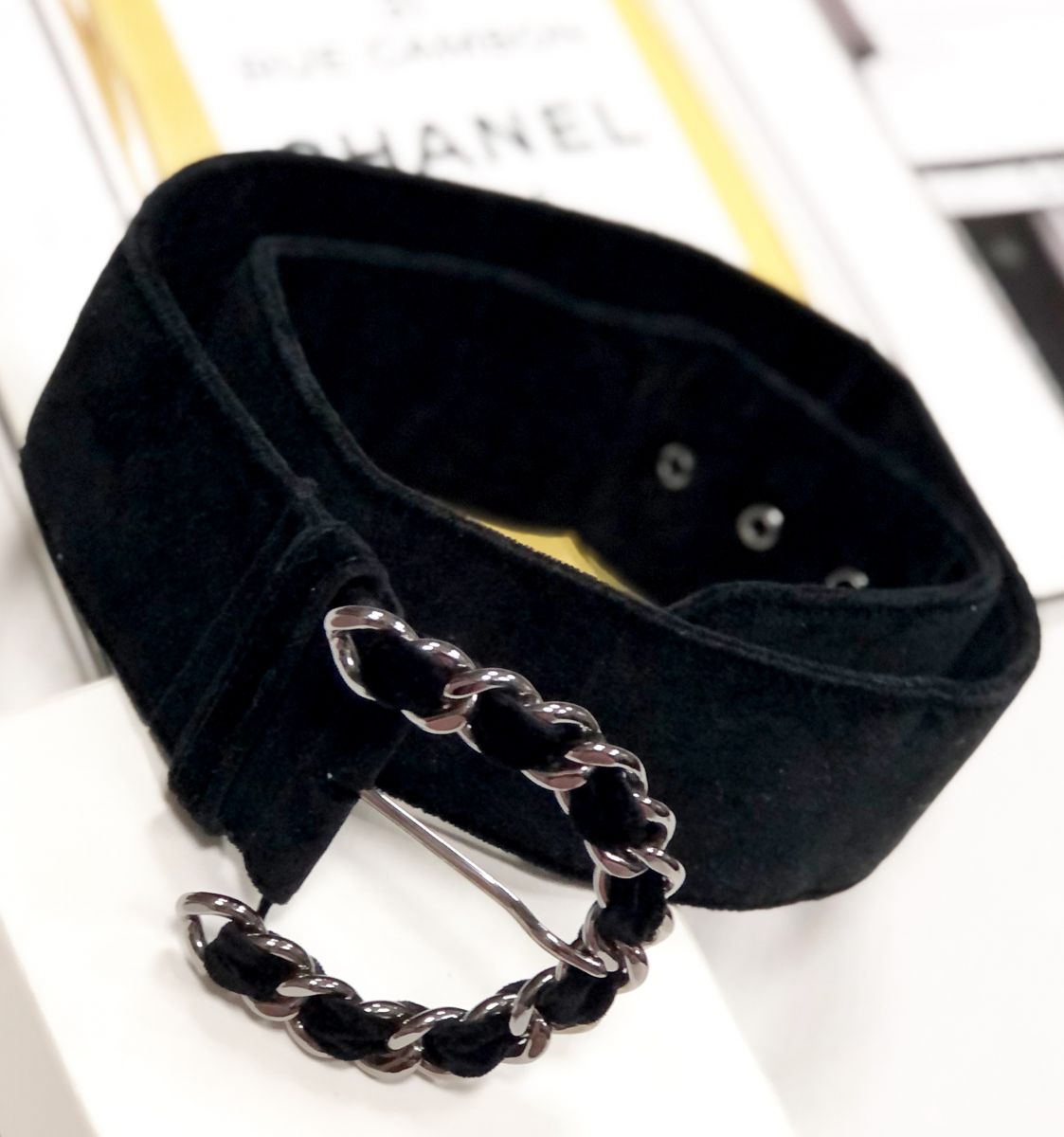 Ремень/ бархат/ Chanel размер 85/34 цена 15 655 руб
