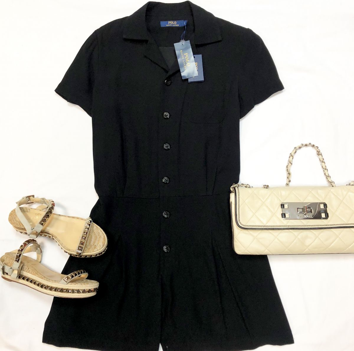 Комбинезон POLO размер 8 цена 7 693 руб /с ценником/ 
Сумка CHANEL