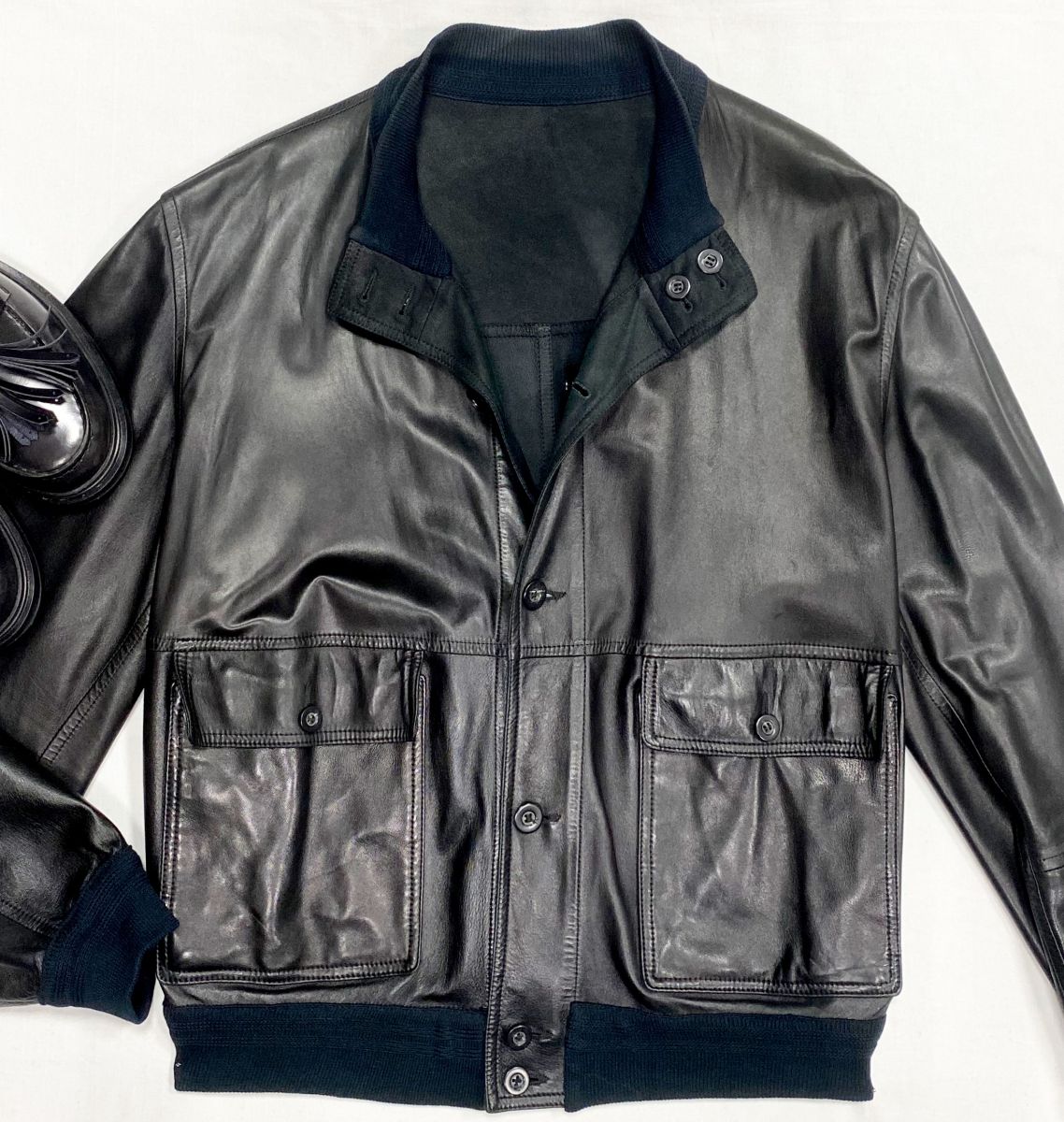 #mechtamen Куртка/ двухсторонняя/ /кожа/ Canali размер M цена 23 483 руб 