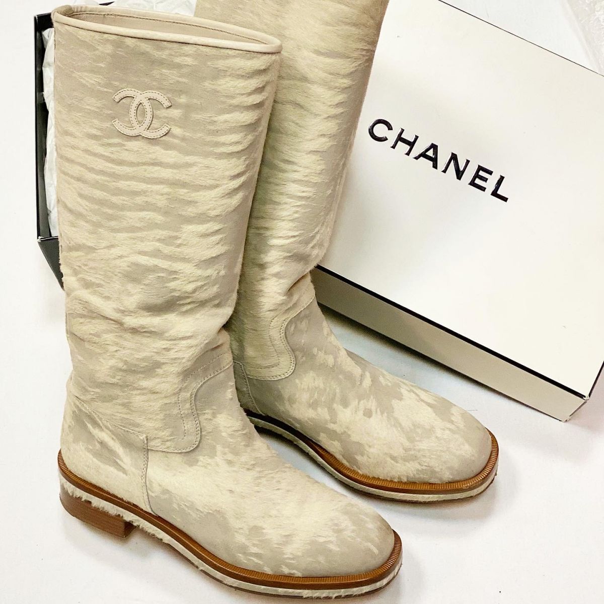 Сапоги Chanel размер 40.5 цена 44 616 руб 