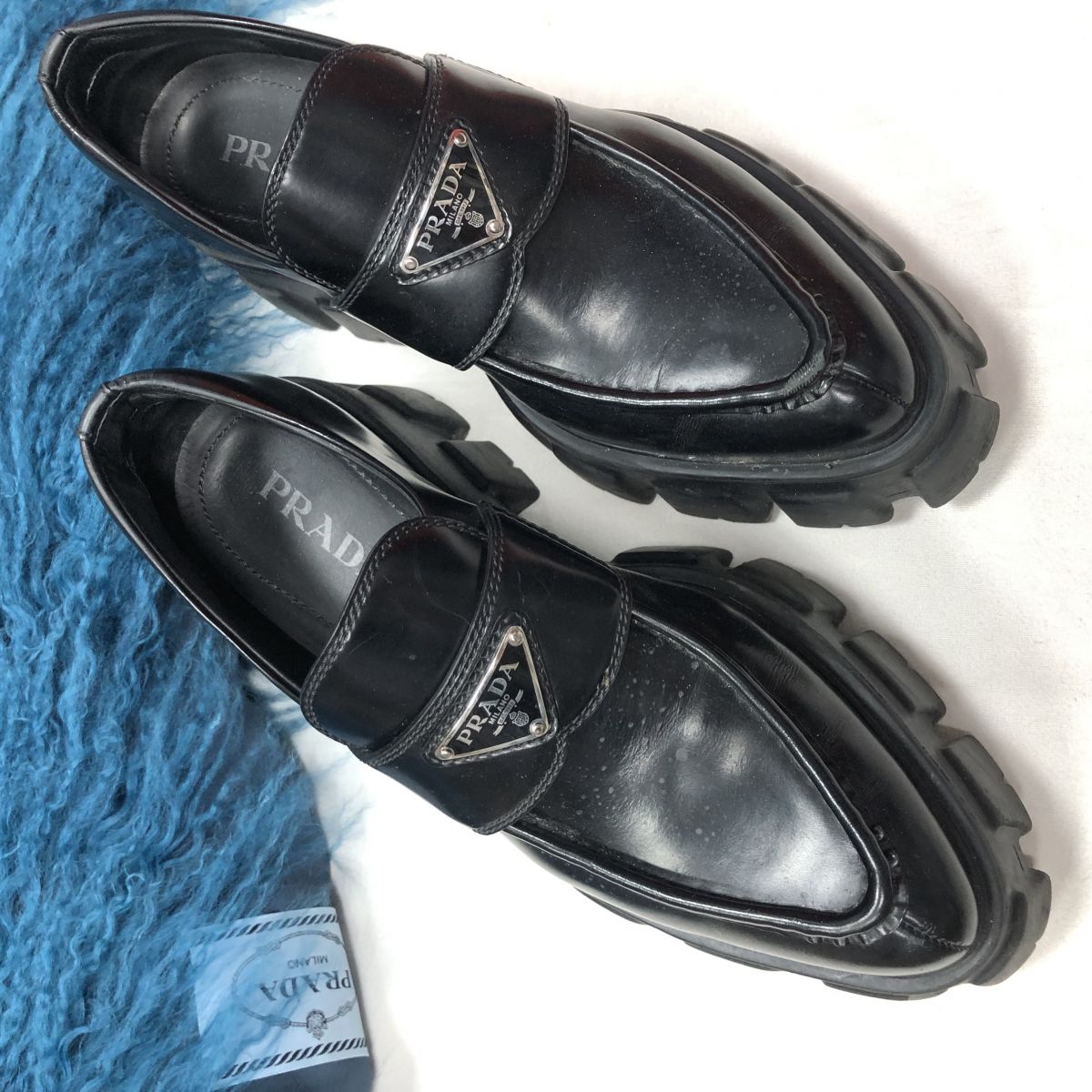 Лоферы PRADA размер 37.1/2 цена 23 483 руб