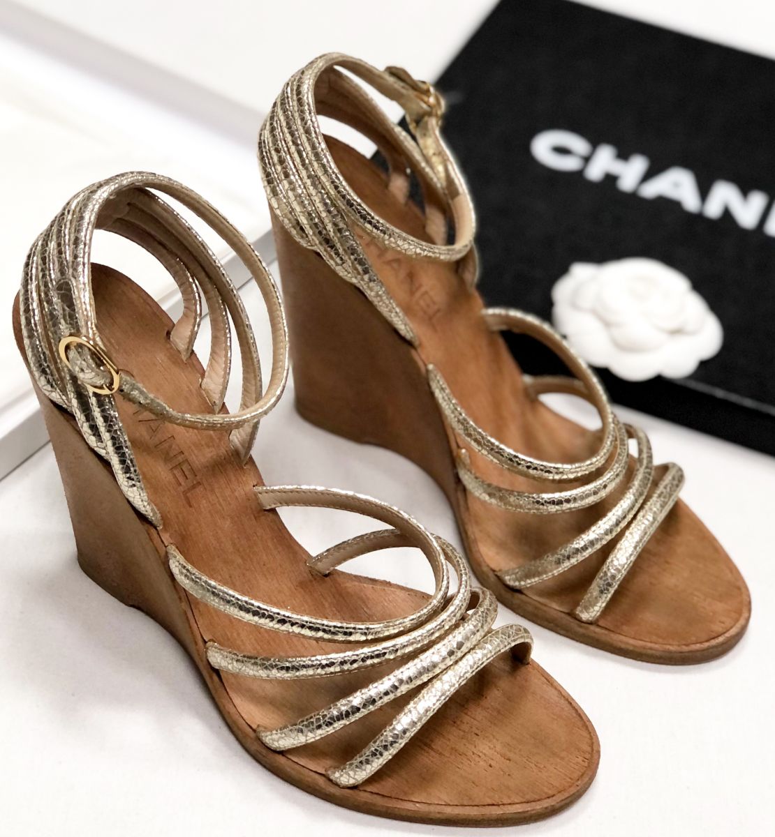 Босоножки Chanel размер 37 цена 23 483 руб