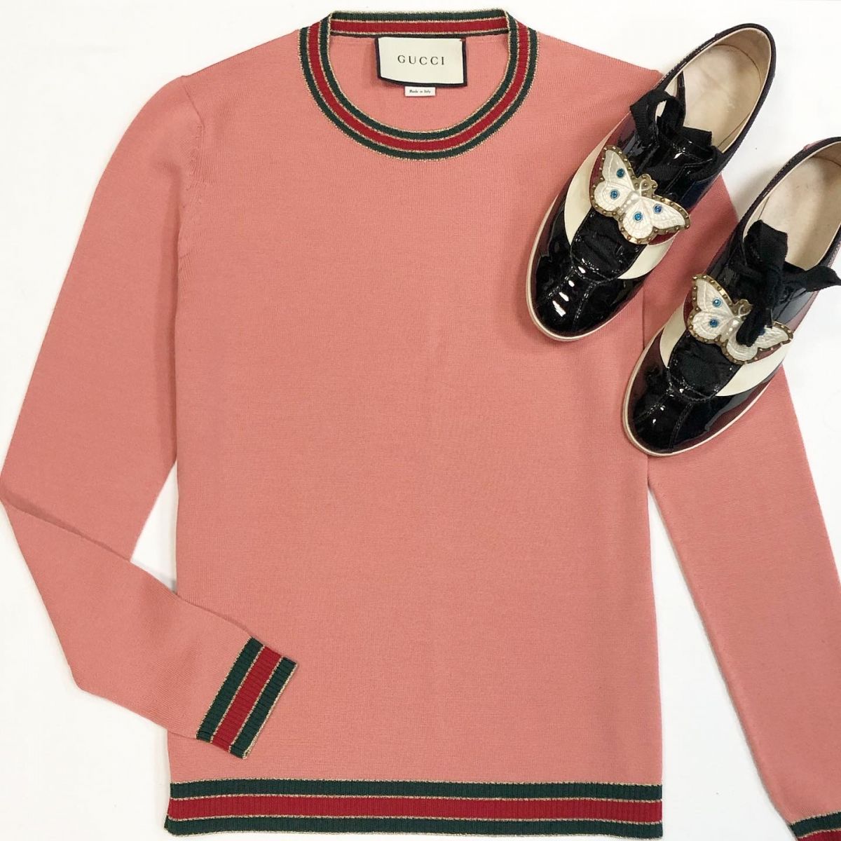 Кофта/люрекс/ Gucci размер M цена 15 385 рубКеды Gucci размер 37.5 цена 23 078 руб