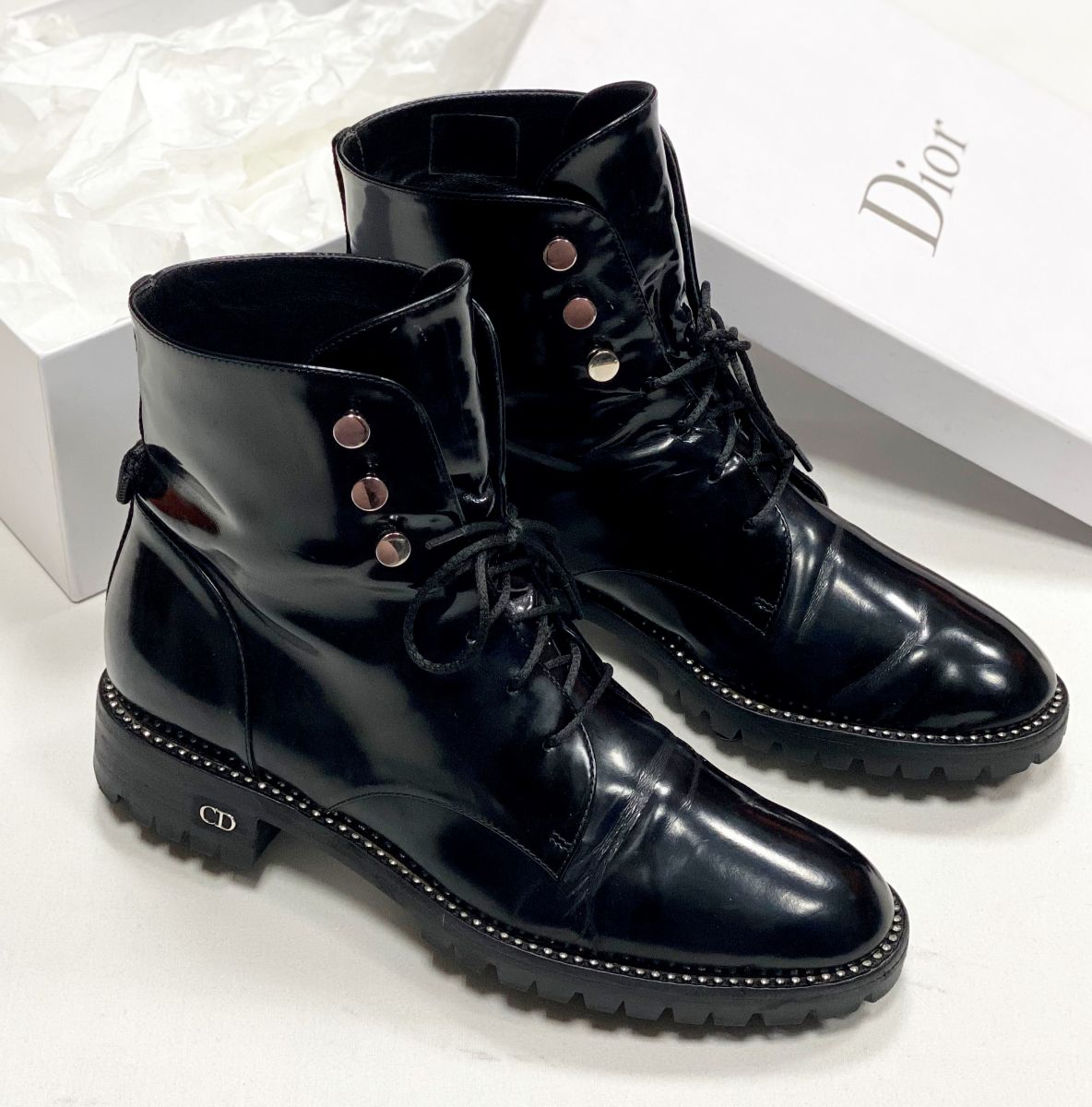 Ботинки Christian Dior размер 38 цена 15 655 руб