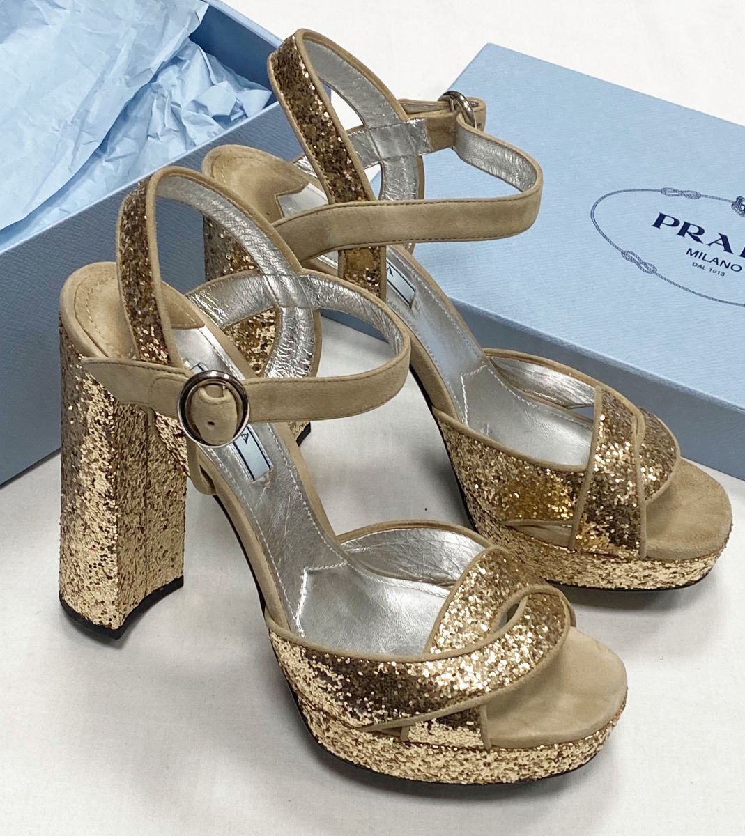 Босоножки Prada размер 38.5 цена 18 786 руб