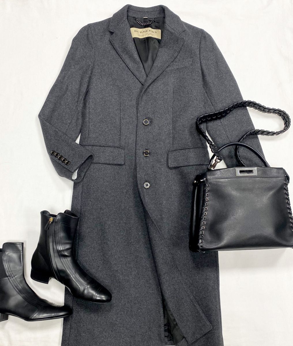 Пальто Burberry размер 46 цена 46 155 рубБотинки Chanel размер 42 цена 69 233 рубСумка Fendi