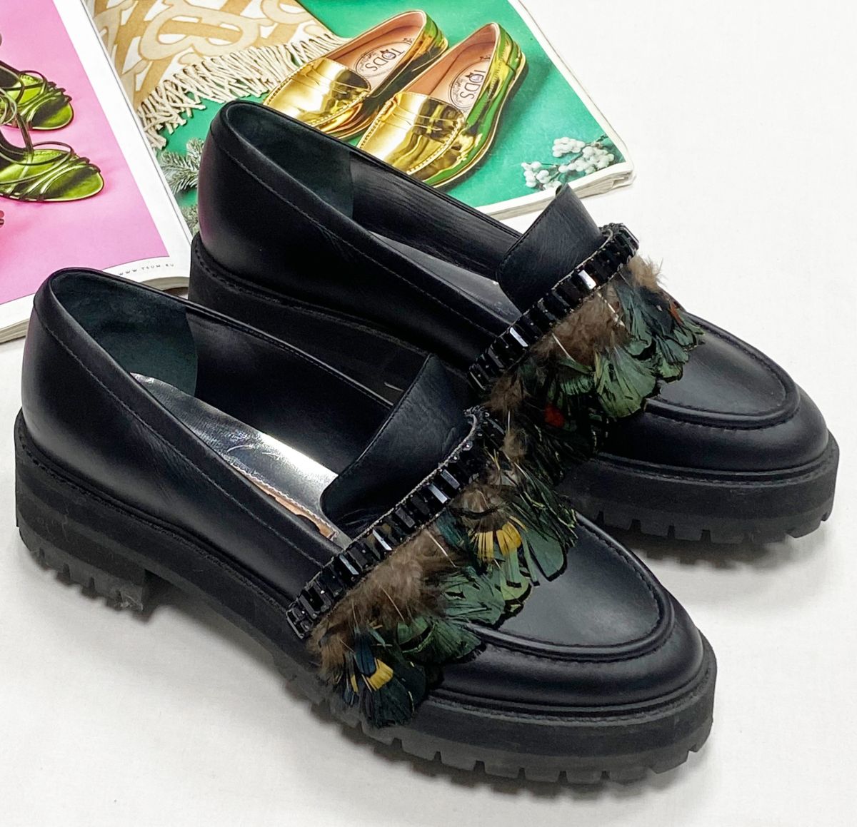 Лоферы Rochas размер 39.5 цена 15 655 руб