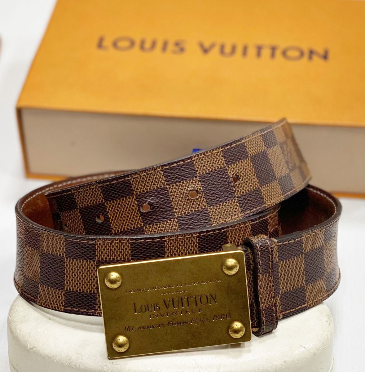 Ремень Louis Vuitton размер 90/36 цена 7 828 руб