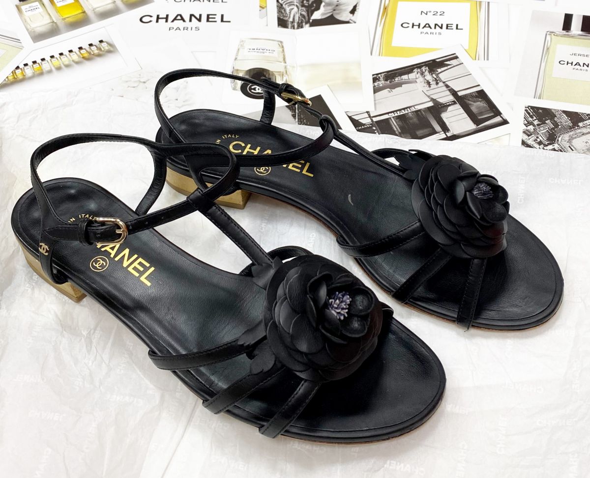 Босоножки Chanel размер 39.5 цена 31 310 руб