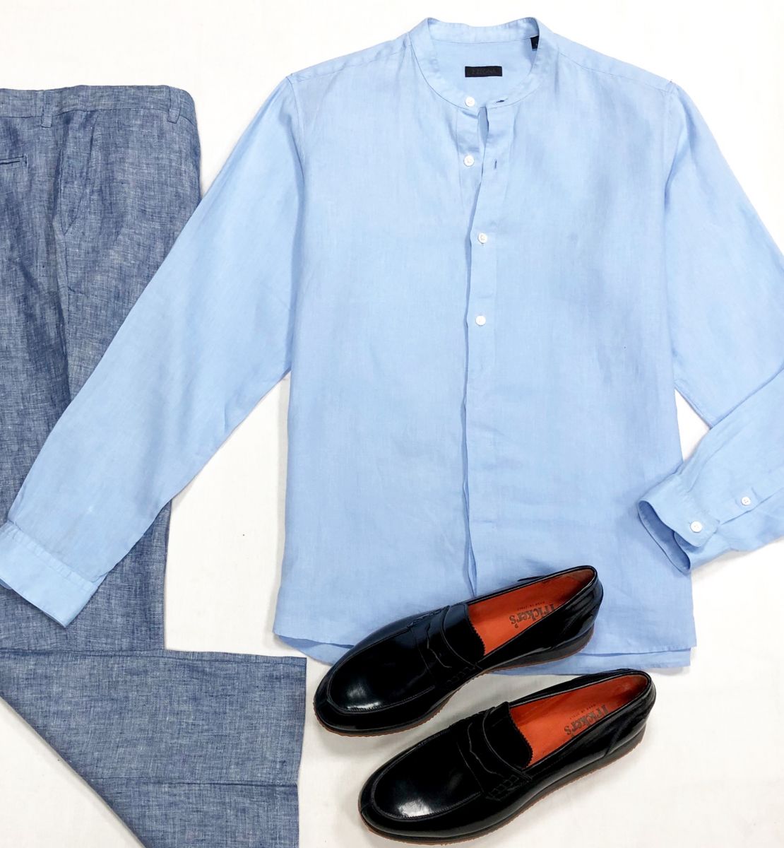 #mechtamen Рубашка/лён/ Zegna размер L цена 4 697 руб
Брюки /лён/ размер 33 цена 3 914 руб
Лоферы Trickers размер 44 цена 15 655 руб