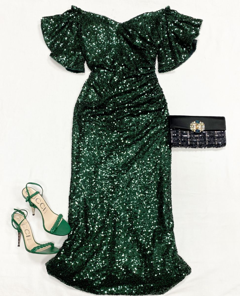 Платье/пайетки/ Badgley Misckhka размер 6 цена 10 770 руб
Босоножки Gucci размер 38.5 цена 15 385 руб
Сучочка Sergio Rossi 