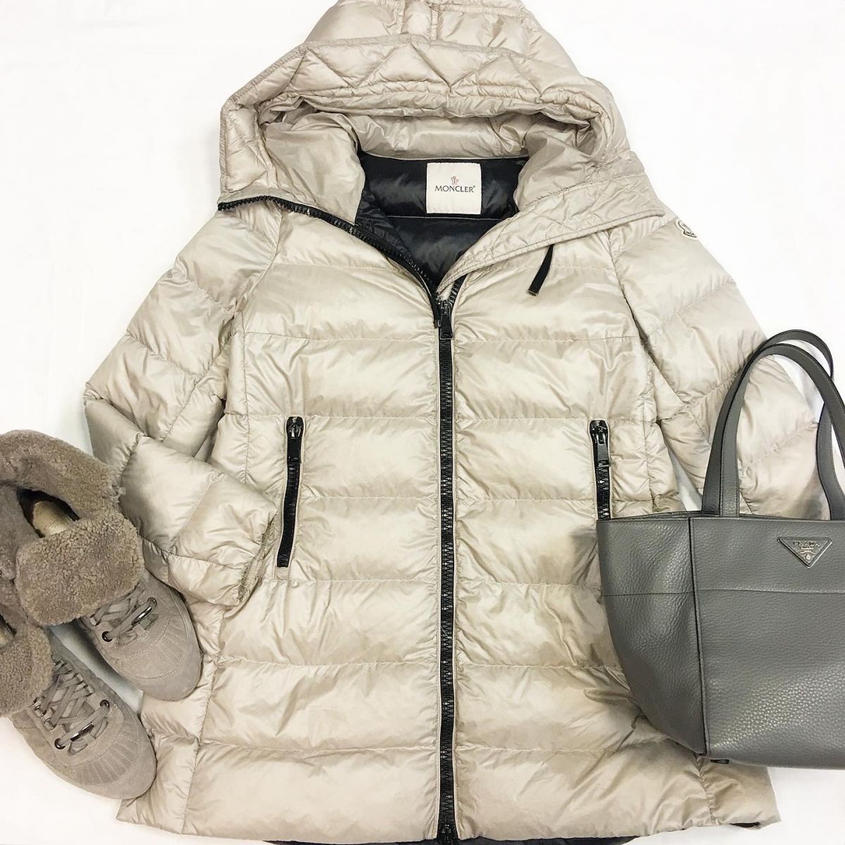 Moncler silver on sale