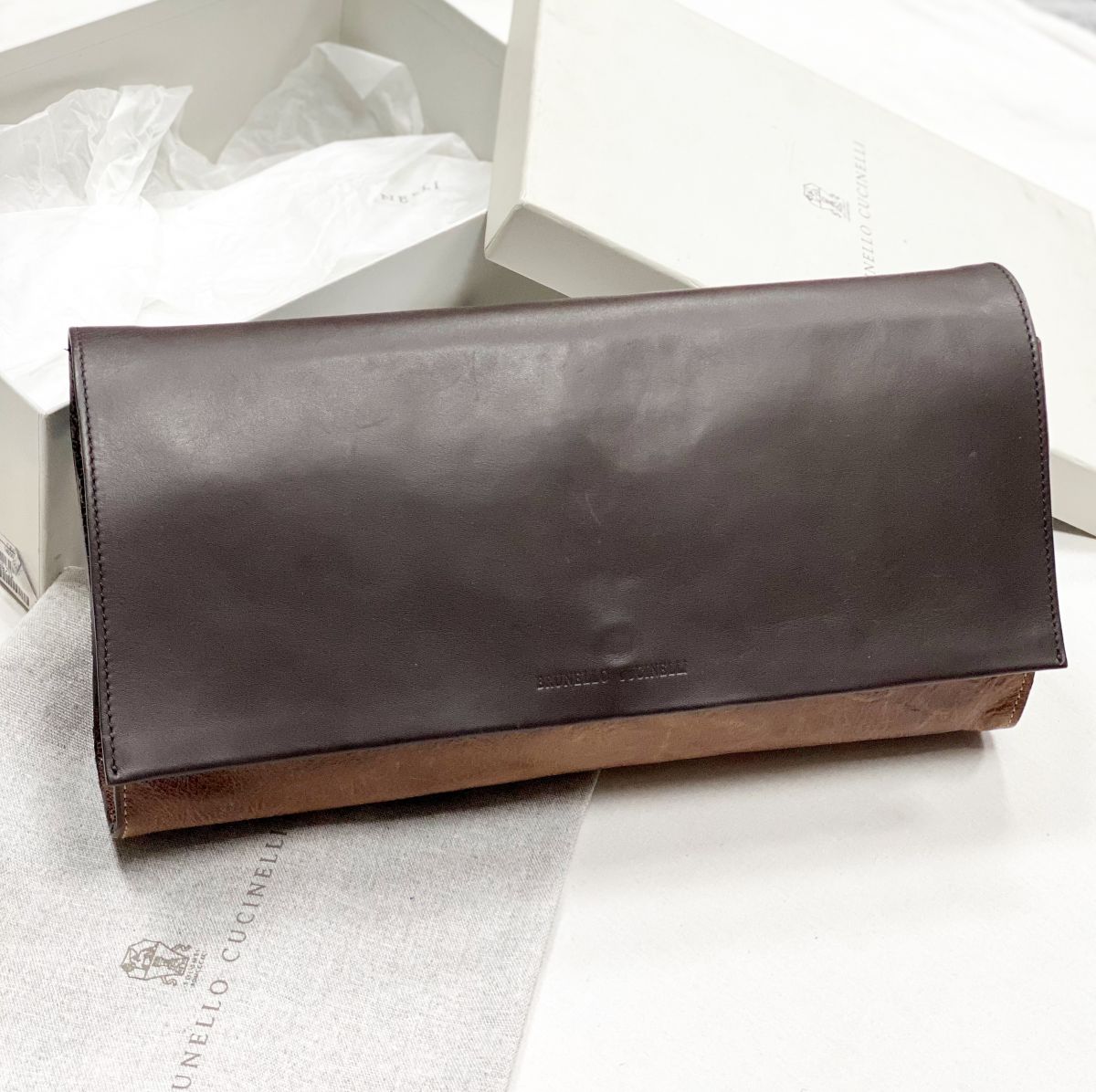 Клатч Brunello Cucinelli размер 35/20 цена 53 848 руб 
