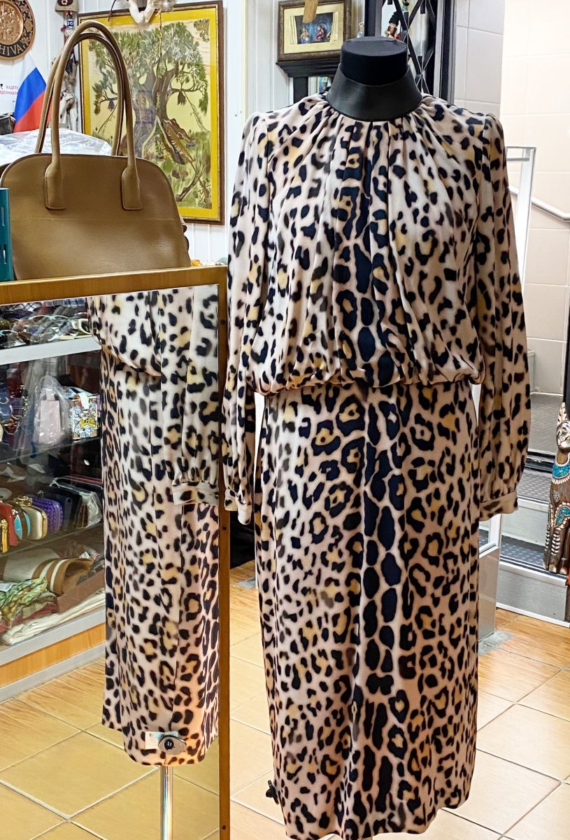 Платье / отделка кожи / Tom Ford размер 40 цена 62 620 руб 