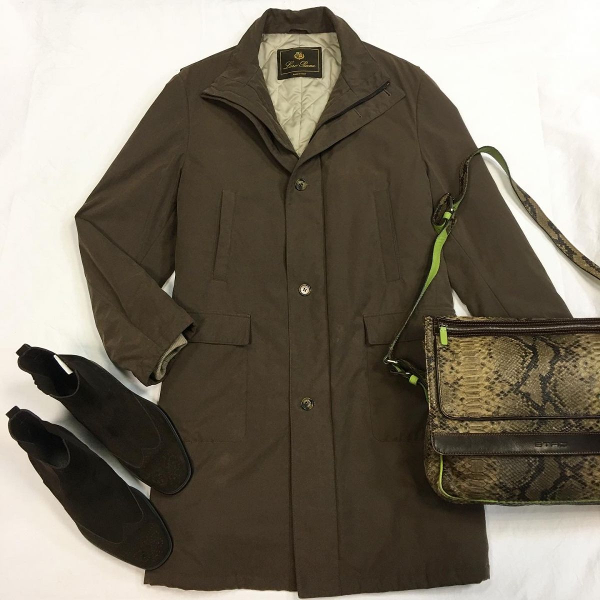 #mechtamen Пальто Loro PIANA размер XXXL цена 69 233 руб Ботинки Tod's  размер 44.5 цена 15 385 руб Сумка Etro 
